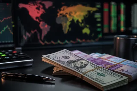 Foreign exchange market visual